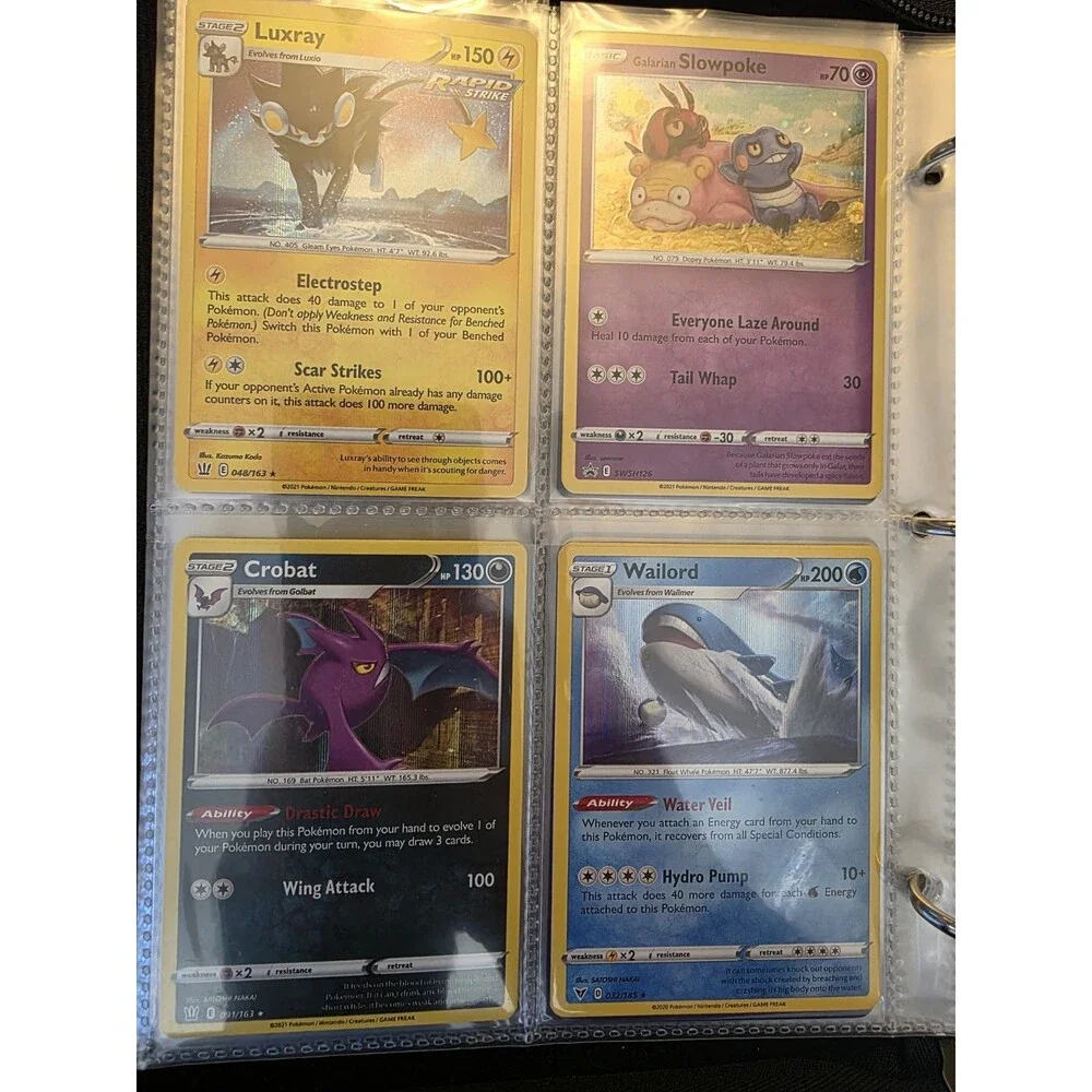 🔥Pokemon Binder Collection🔥 double sleeved NM/M Condition 💎